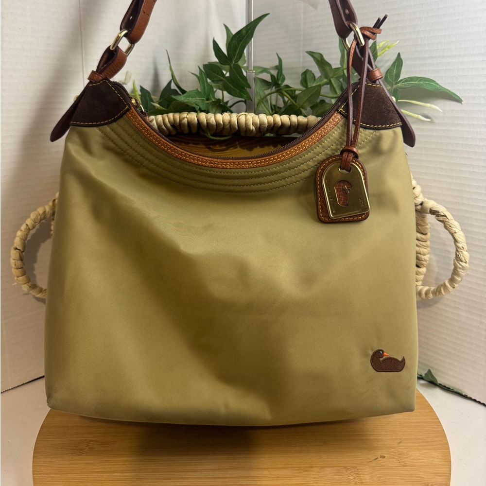 Dooney & Bourke Nylon Erica Hobo Shoulder Bag W/Leather Strap & Hangtag